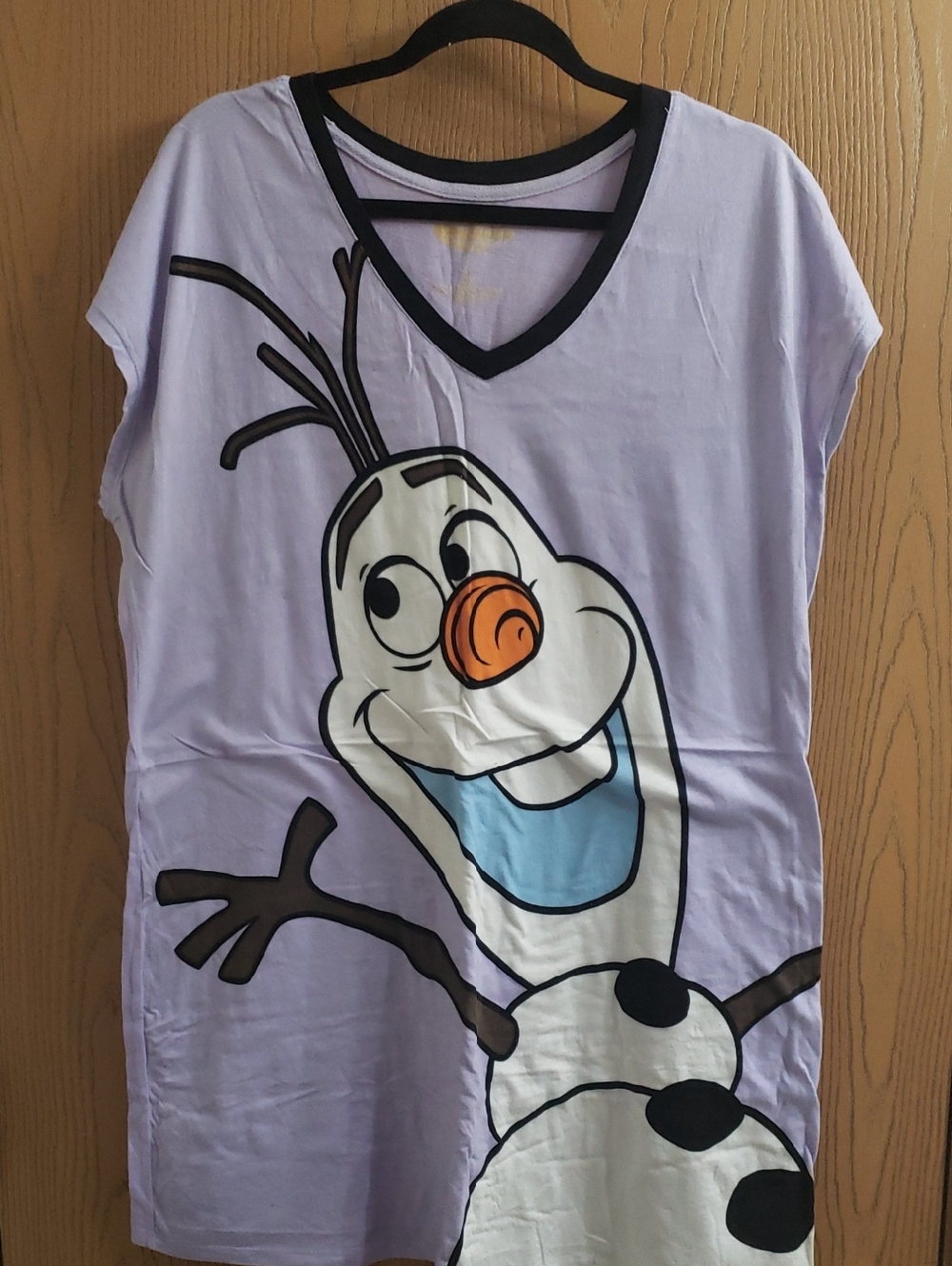 Women’s Lavender Olaf Sleep Shirt Pajama Top